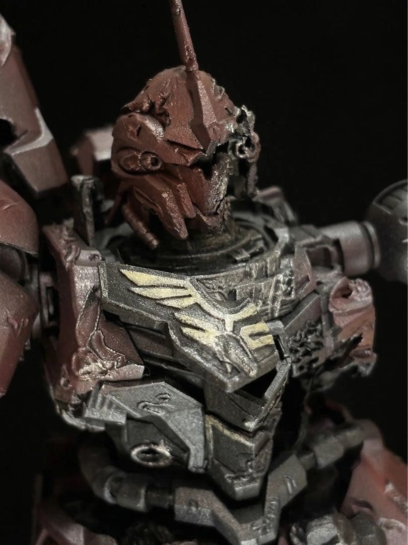 MG シナンジュ 完成品 ダメージ加工 全塗装 戦闘後 ウェザリング