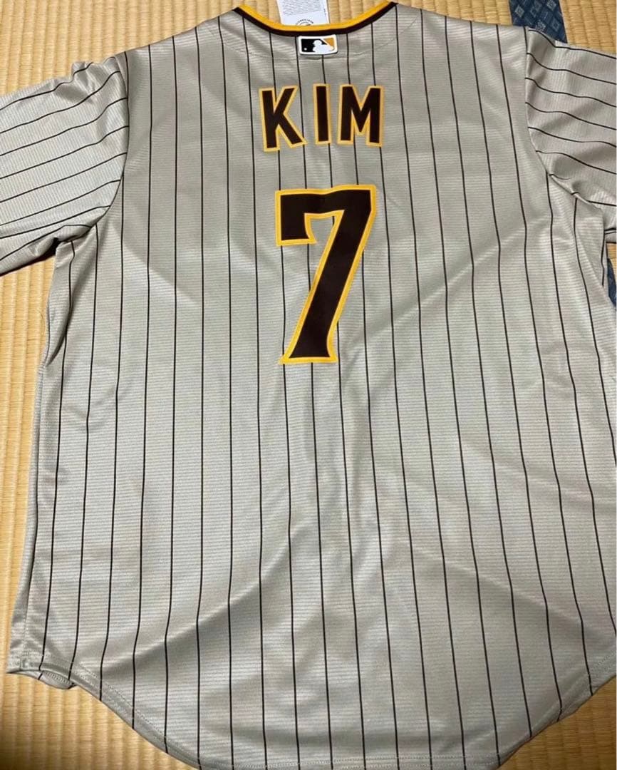 【新品未着用】MLBパドレス#7（キムハソン）ブラウン レプリカ ジャージ