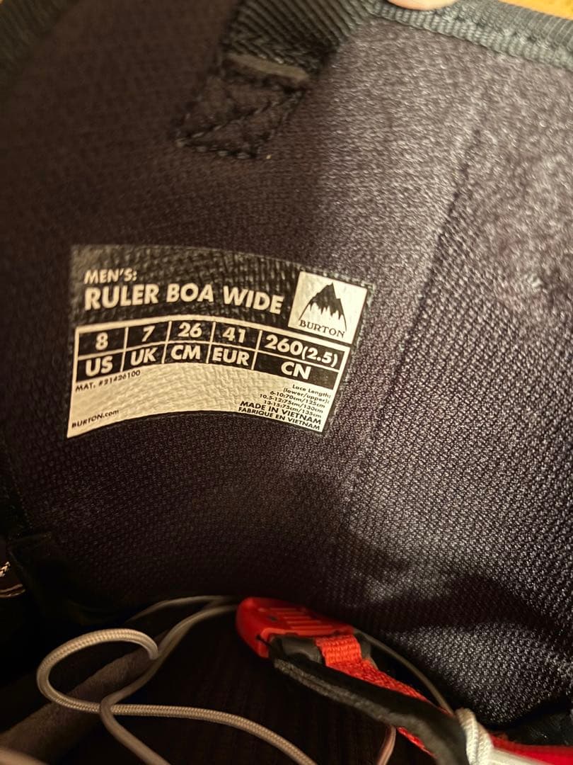 スノーボード Burton Ruler BOA wide
