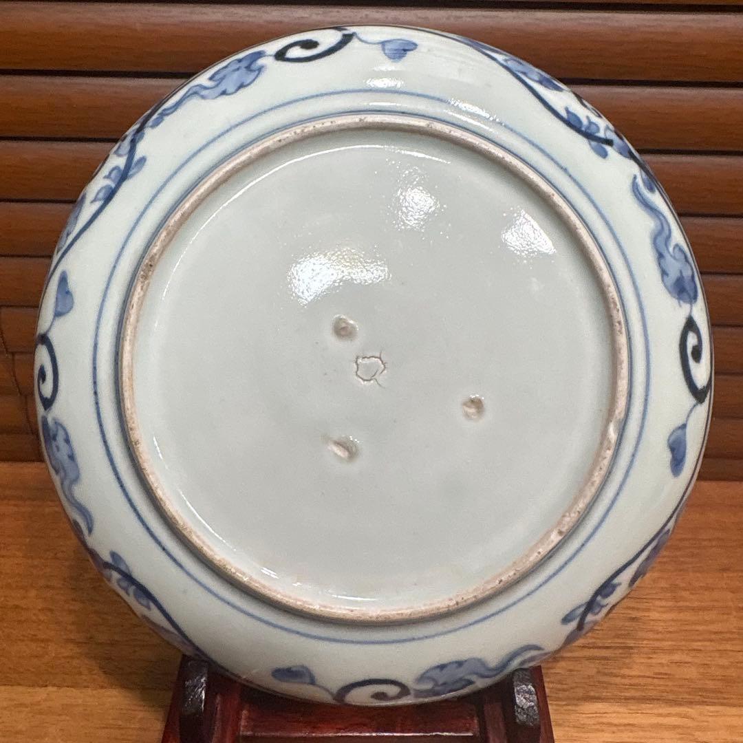 江戸時代　古伊万里　菊柄　皿