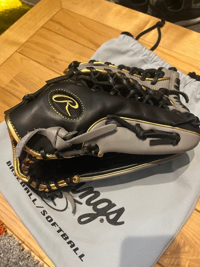 【Mm 】Rawlings 軟式グローブ(外野手用)袋付き