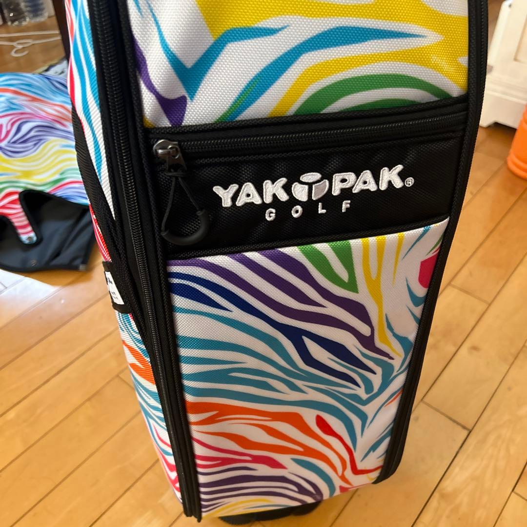 YAKPAK ゴルフバッグ カラフルゼブラ柄 新商品