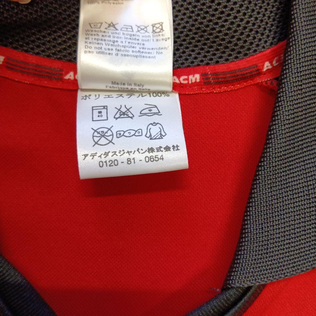 マルディーニ　adidas ACミラン 01/02 3rdユニフォーム 赤