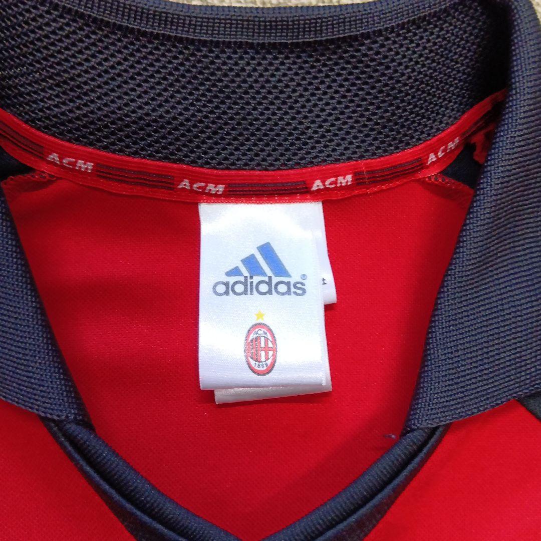 マルディーニ　adidas ACミラン 01/02 3rdユニフォーム 赤
