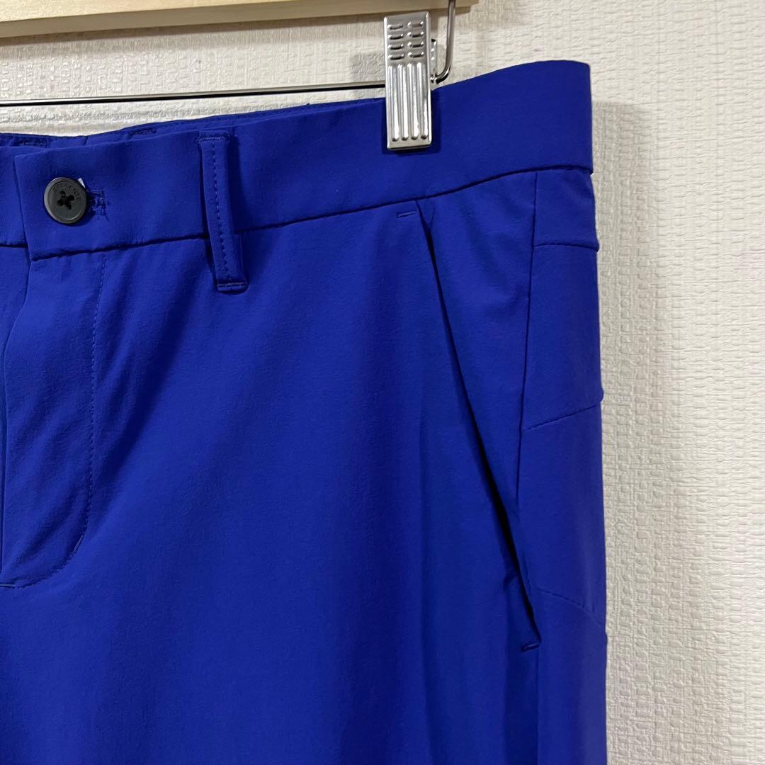デサントゴルフ　スーパーストレッチナイロンパンツ　ウエスト85 ブルー　美品