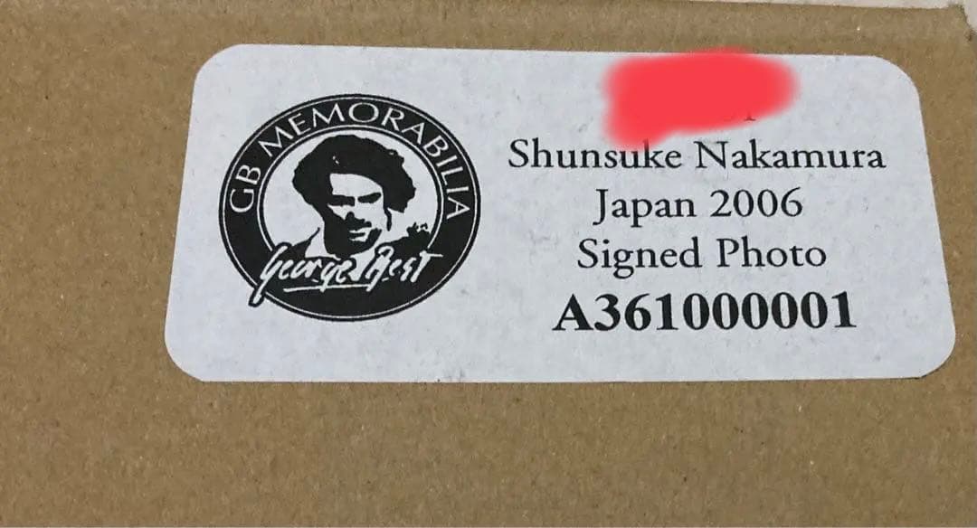 中村俊輔 日本代表 ワールドカップ 2006 ジョージベスト社 証明書 サイン