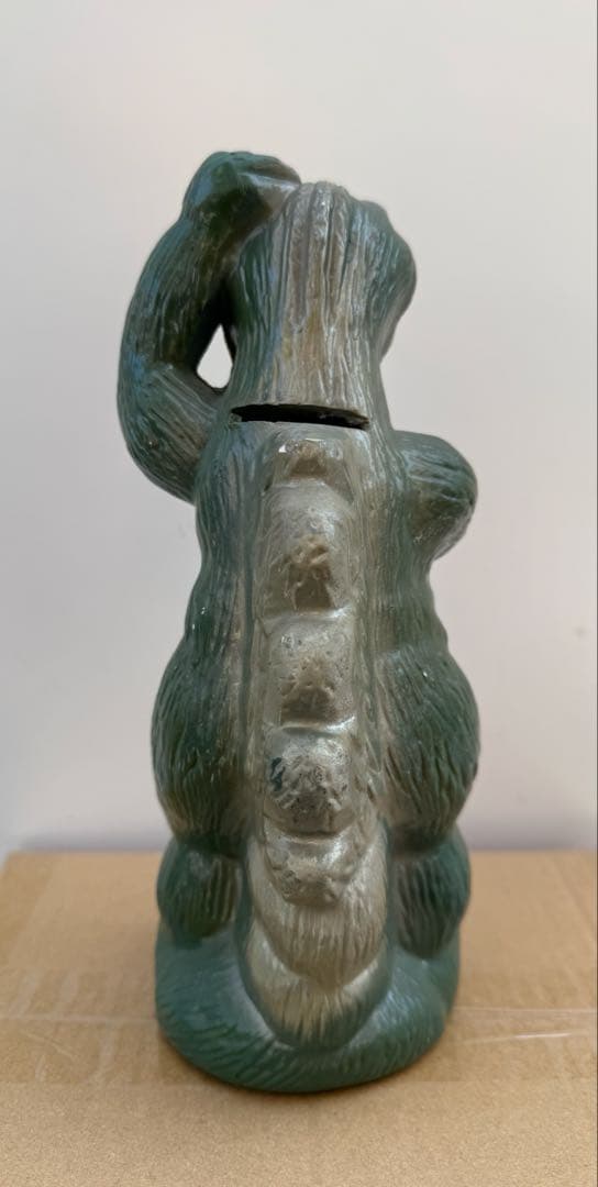 美品 90s ゴジラ マイク 貯金箱 陶器 フィギュア