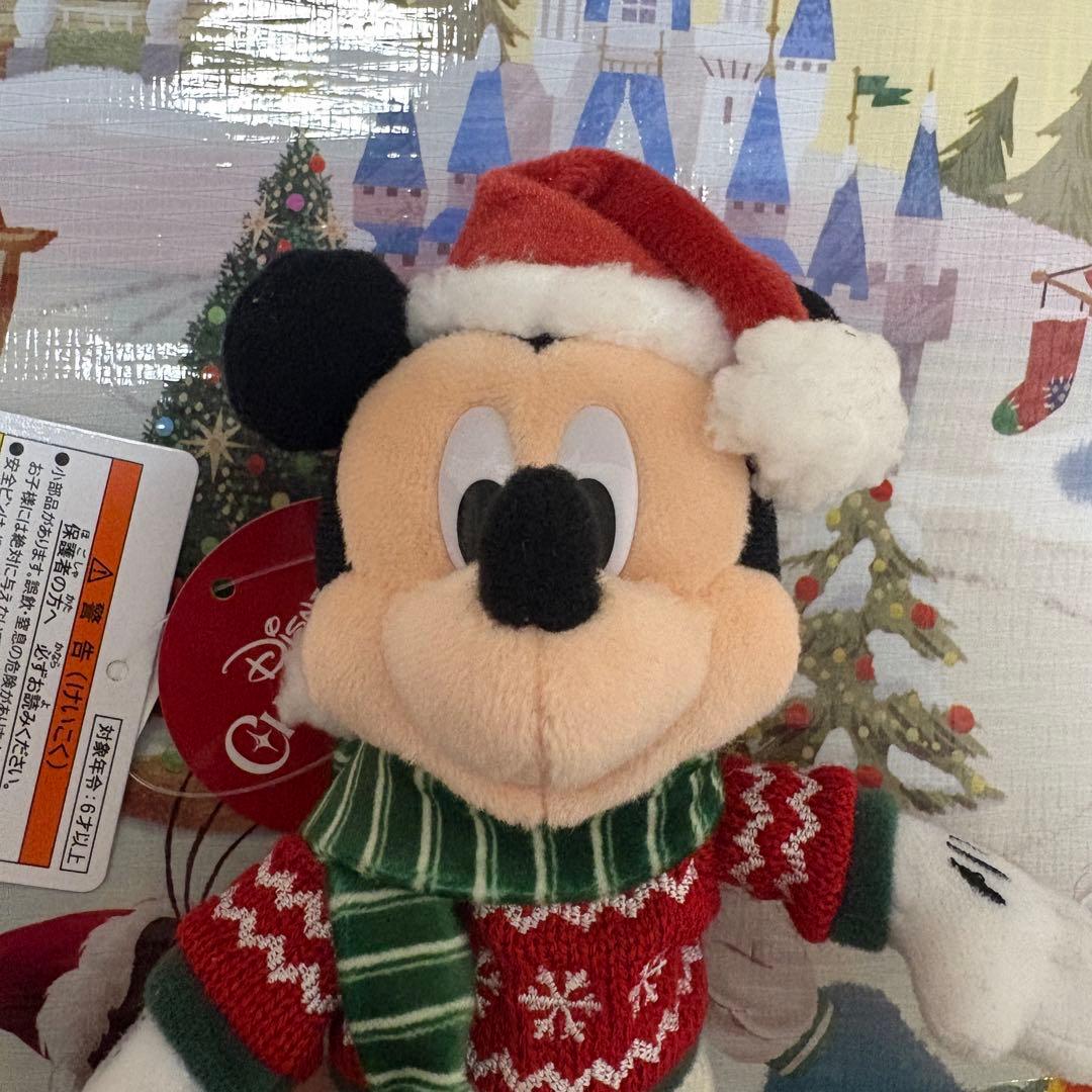 【完売品】ミッキー＆ミニー♡ぬいぐるみバッジ♡クリスマス♡2024