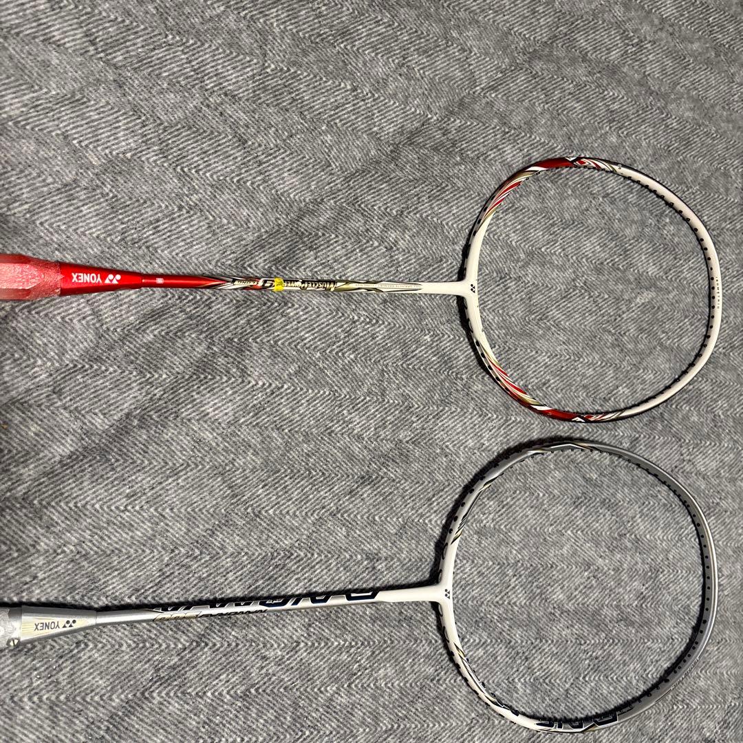 Yonex バドミントンラケット ナノレイ500 &マッスルパワー9long