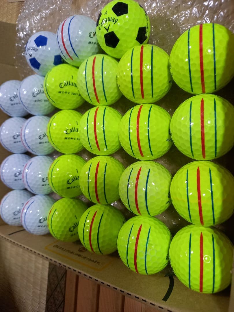 美品キャロウェイ ERC SOFT トリプルトラック ロストボール 27球