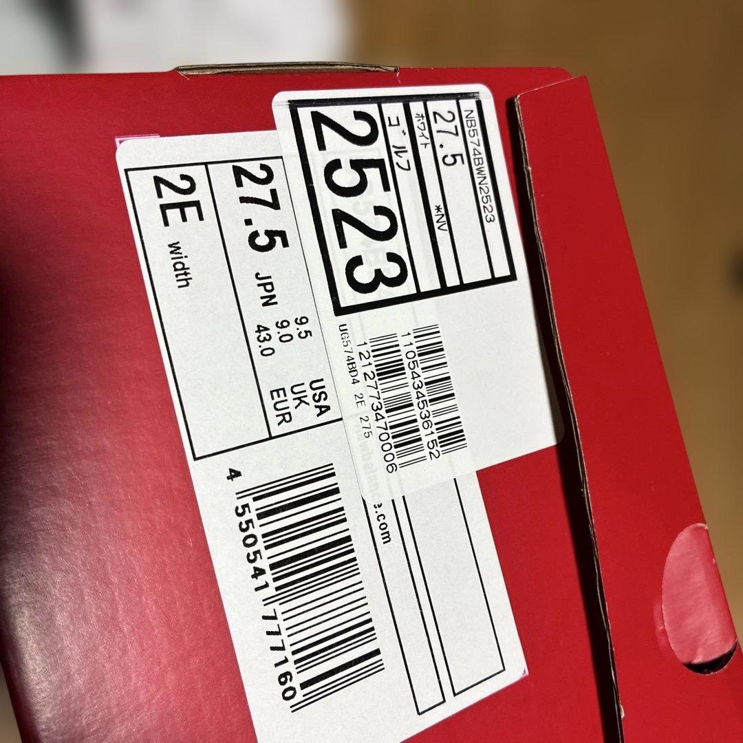 n*b様 New Balance 574 v4 SL BOAホワイト×ネイビー