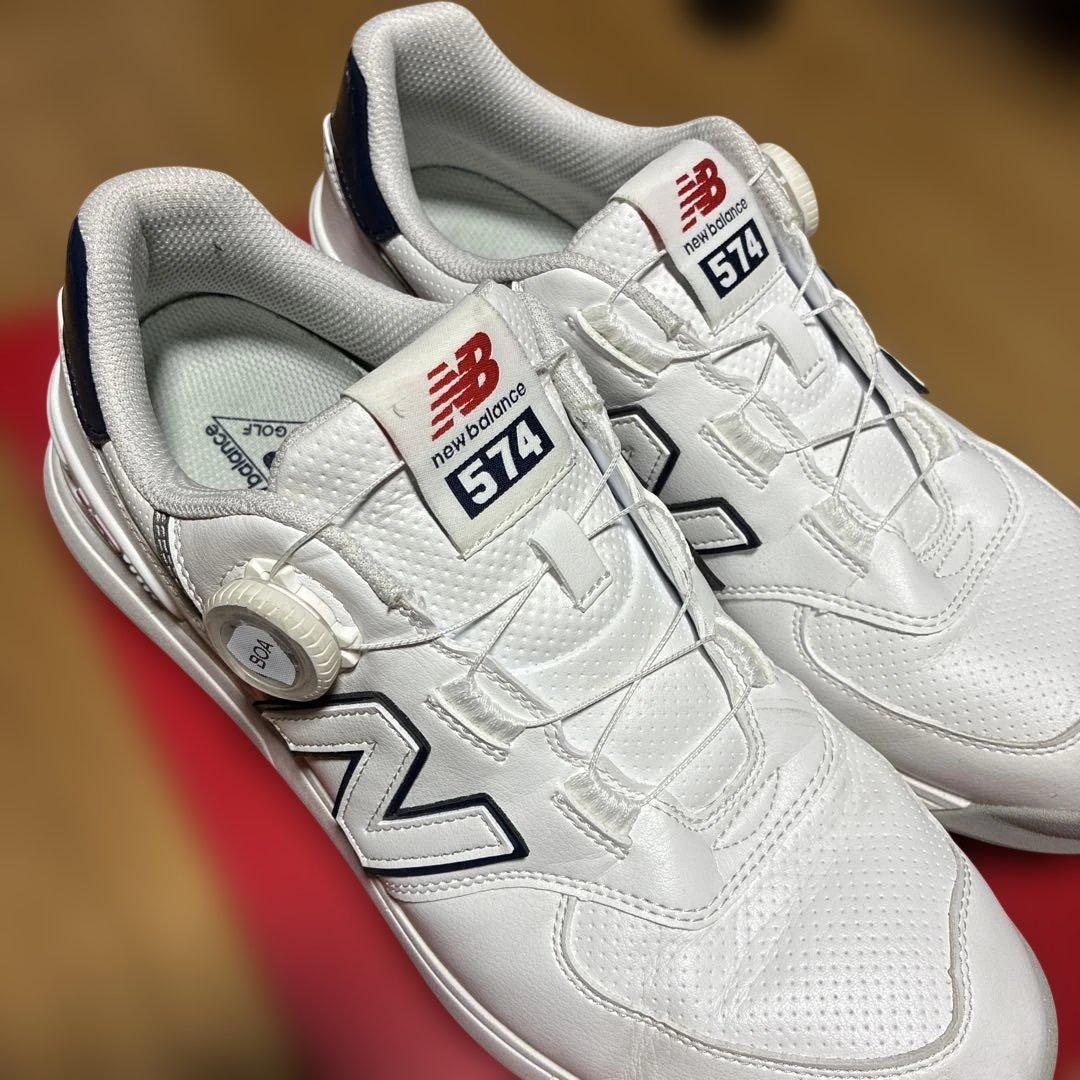 n*b様 New Balance 574 v4 SL BOAホワイト×ネイビー