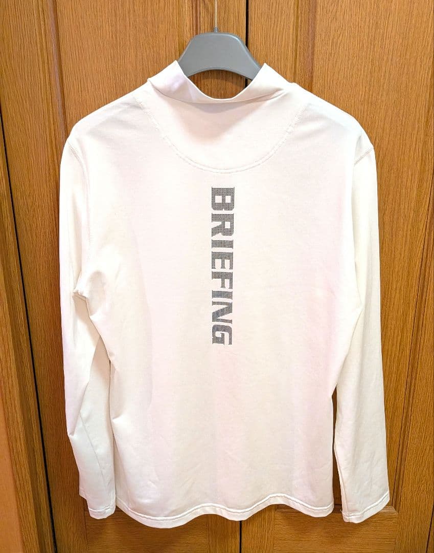 ✨美品✨BRIEFING ハイネック 長袖 シャツ 白 ブリーフィング モック