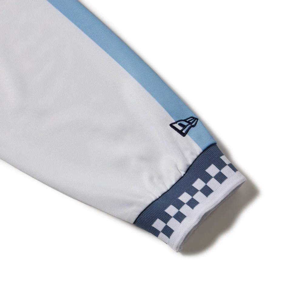 NEWERA GOLF 長袖 ハーフジップ ポロシャツ ホワイト Lサイズ