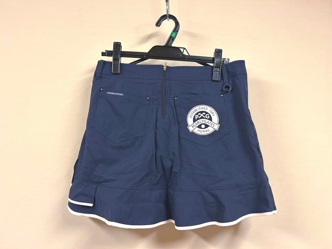 【タグ付き未使用】 PEARLY GATES ネイビー キュロット　スカート