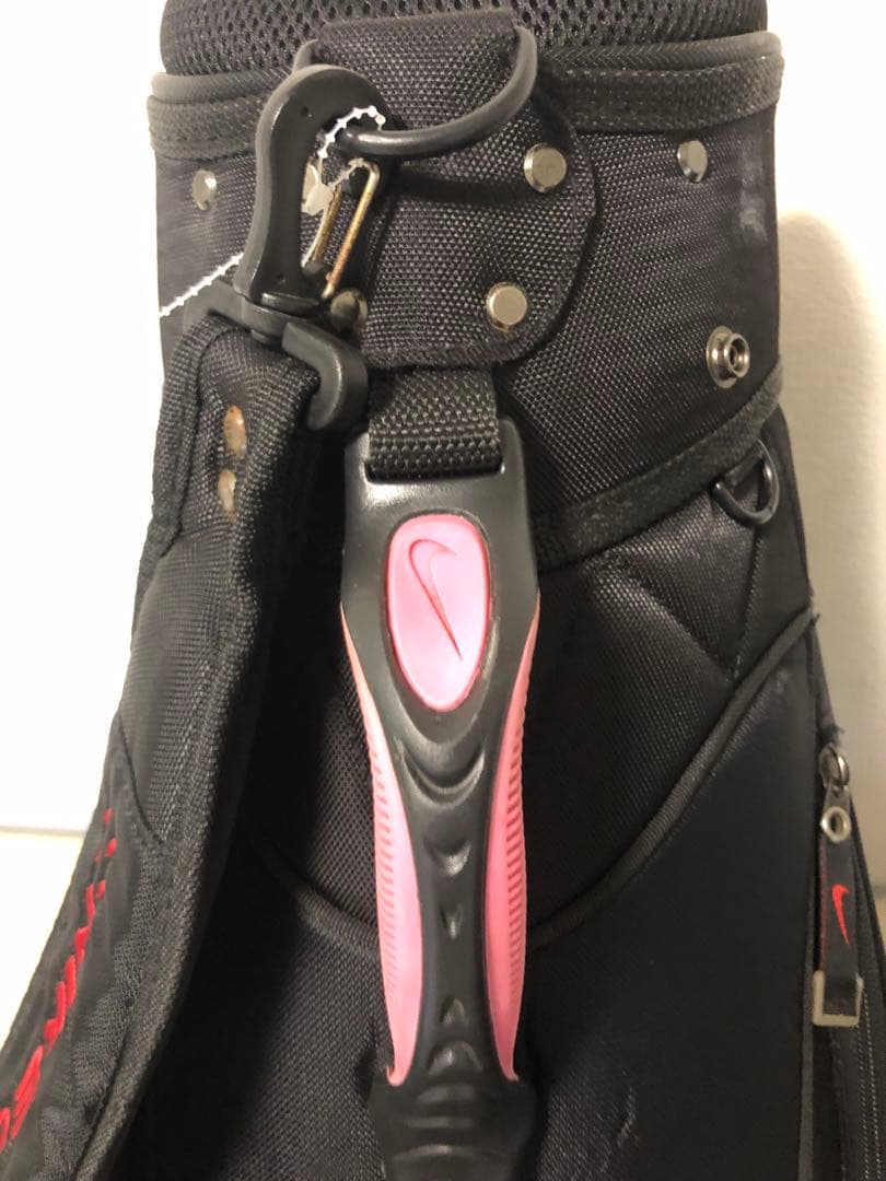 【送料込み】廃盤希少モデル　NIKE GOLF キャディバッグ ブラック×レッド