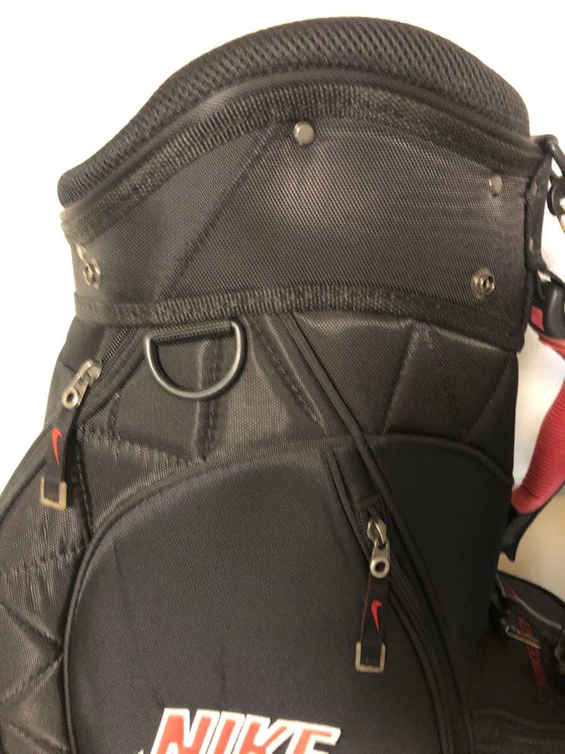 【送料込み】廃盤希少モデル　NIKE GOLF キャディバッグ ブラック×レッド