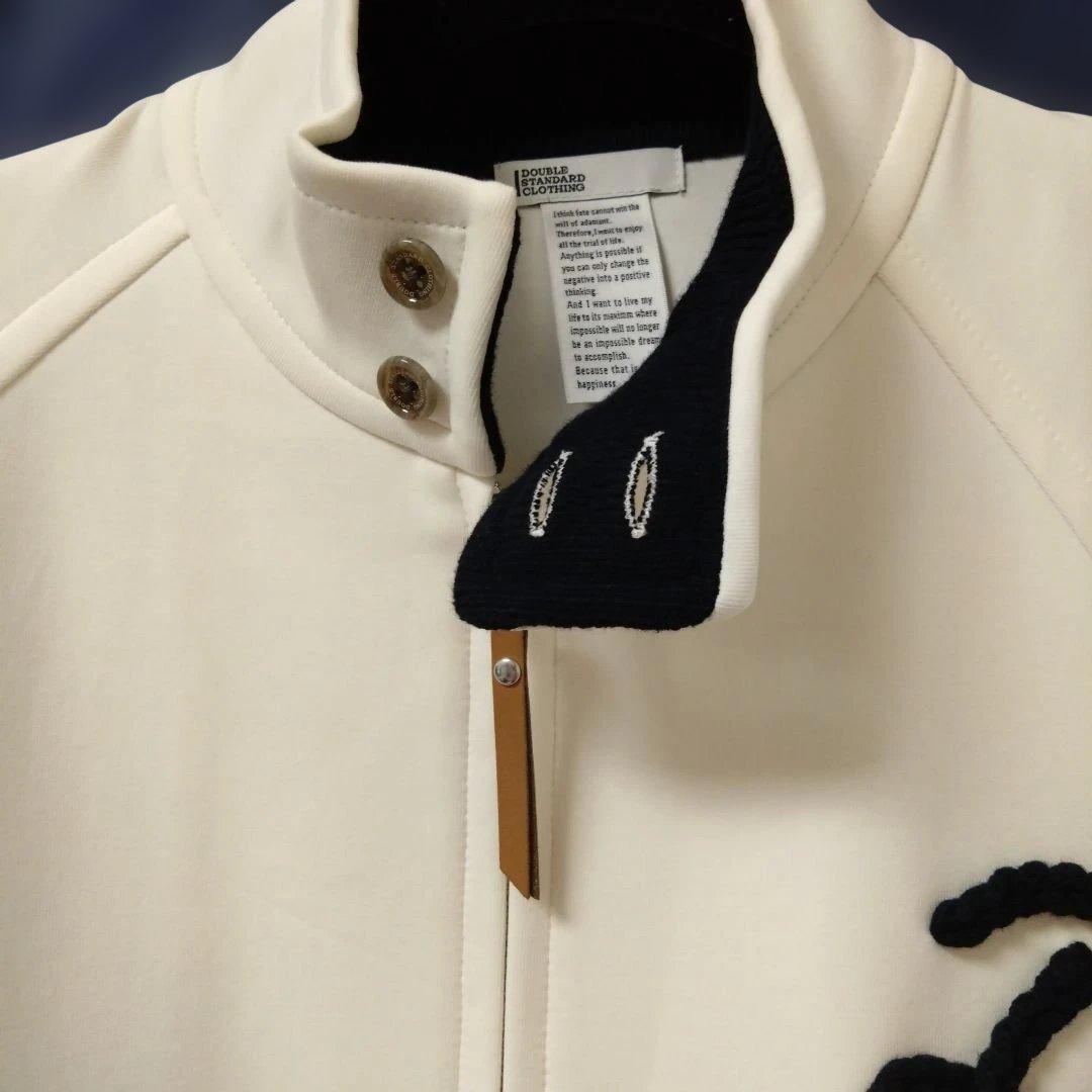 DOUBLE STANDARD CLOTHINGアイボリー ジップジャケット