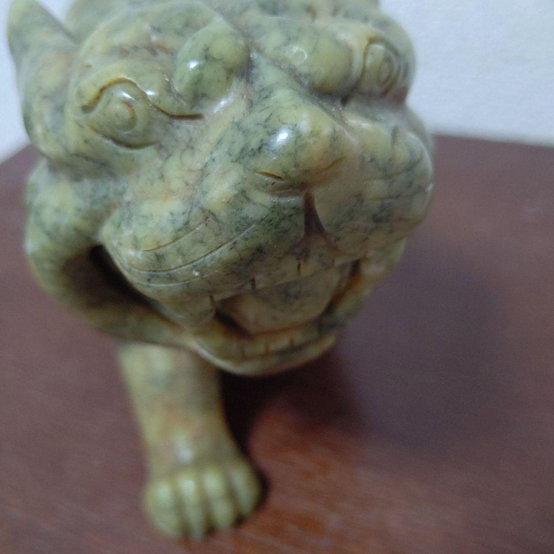 石製の虎の彫刻　検　オブジェクト　置物　中国美術工芸　インテリア