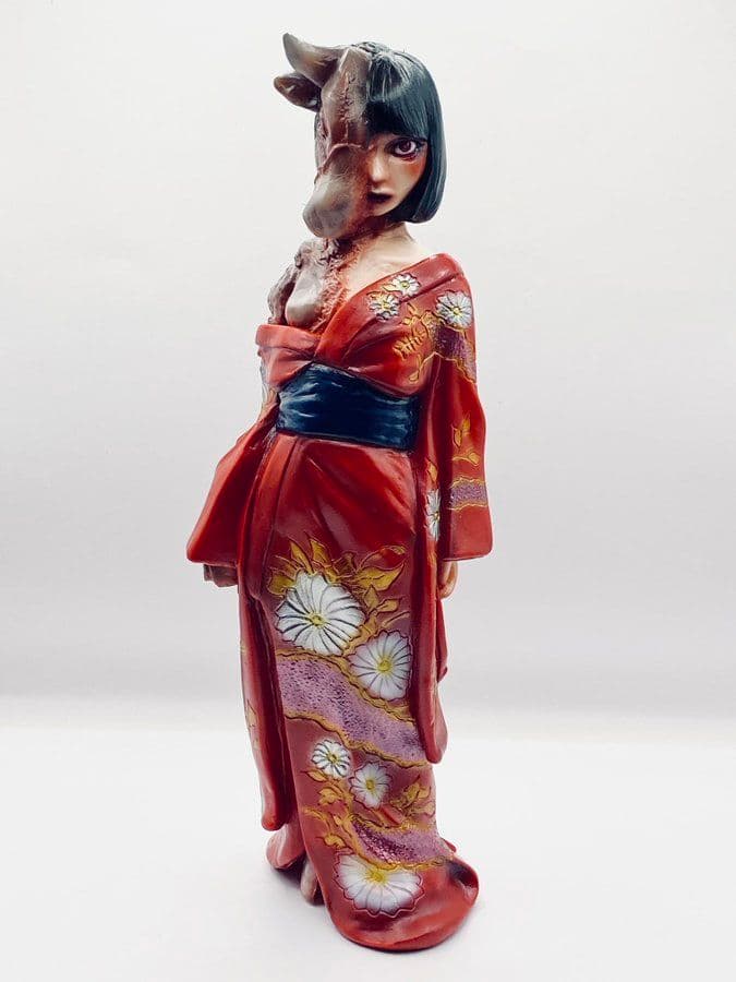 ヒカリトイズ 真説くだん 彩色版 ファーストカラー ソフビ 物の怪少女