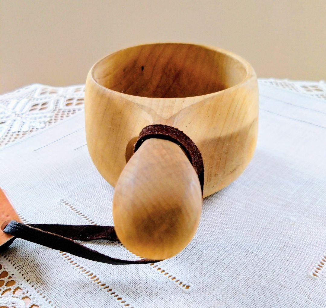 未使用　Kuksa ククサ　北欧　ラップランド製　刻印入り　スウェーデン