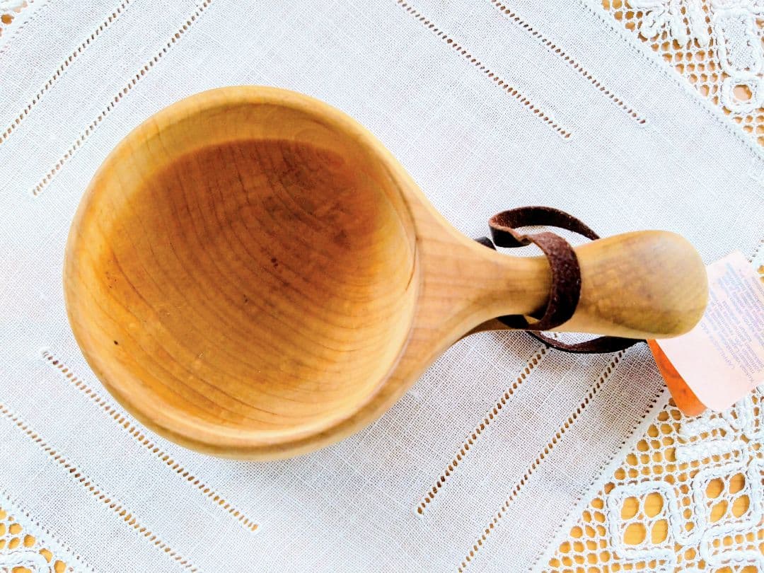 未使用　Kuksa ククサ　北欧　ラップランド製　刻印入り　スウェーデン