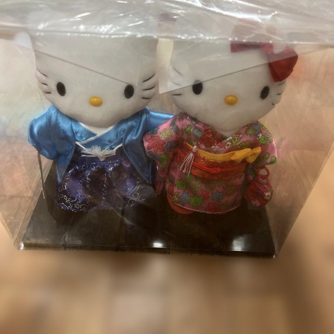 ハローキティ 七五三和服ぬいぐるみ 2体セット