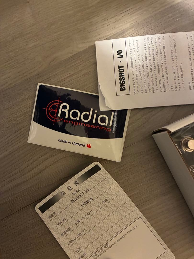 ギター RADIAL BigShot i/o