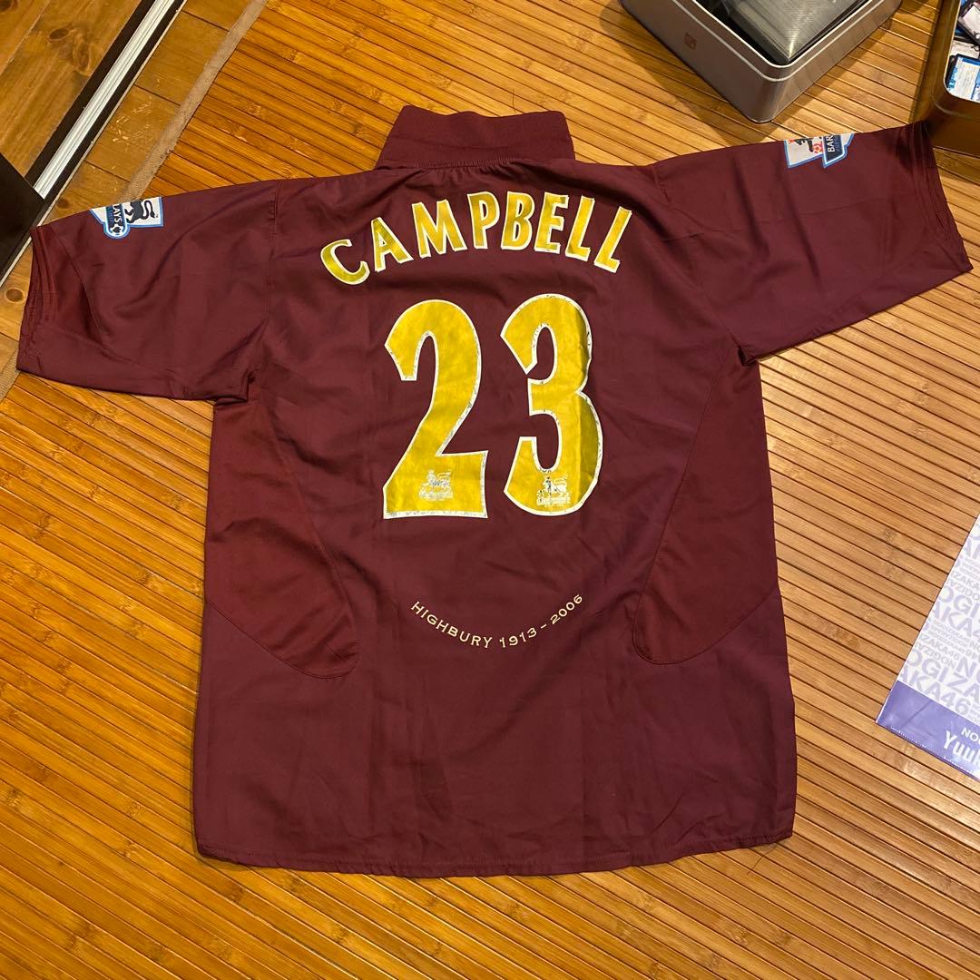 アーセナル Nike バーガンディシャツ XL CAMPBELL 23