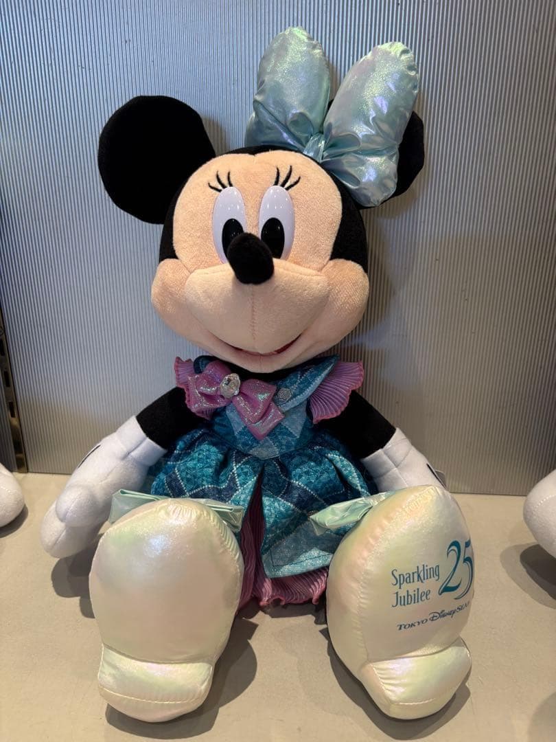 東京ディズニーシー 25周年 ミッキー、ミニースパークリングジュビリーぬいぐるみ