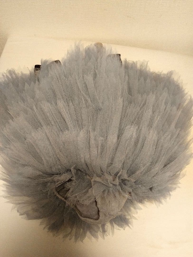 SALE‼️オートクチュール　バレエチュチュ グレーと黒の荘厳な花柄