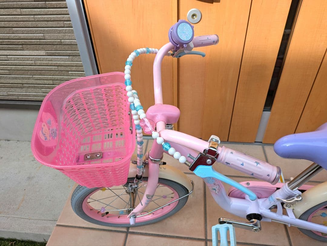 アイデス プリンセス ゆめラブ 16インチ 子供用 自転車 補助輪付き