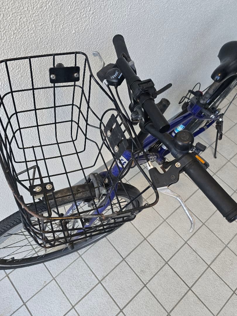 cm0523ブリジストン24インチSCHLEIN7段かご付特典ありブルー