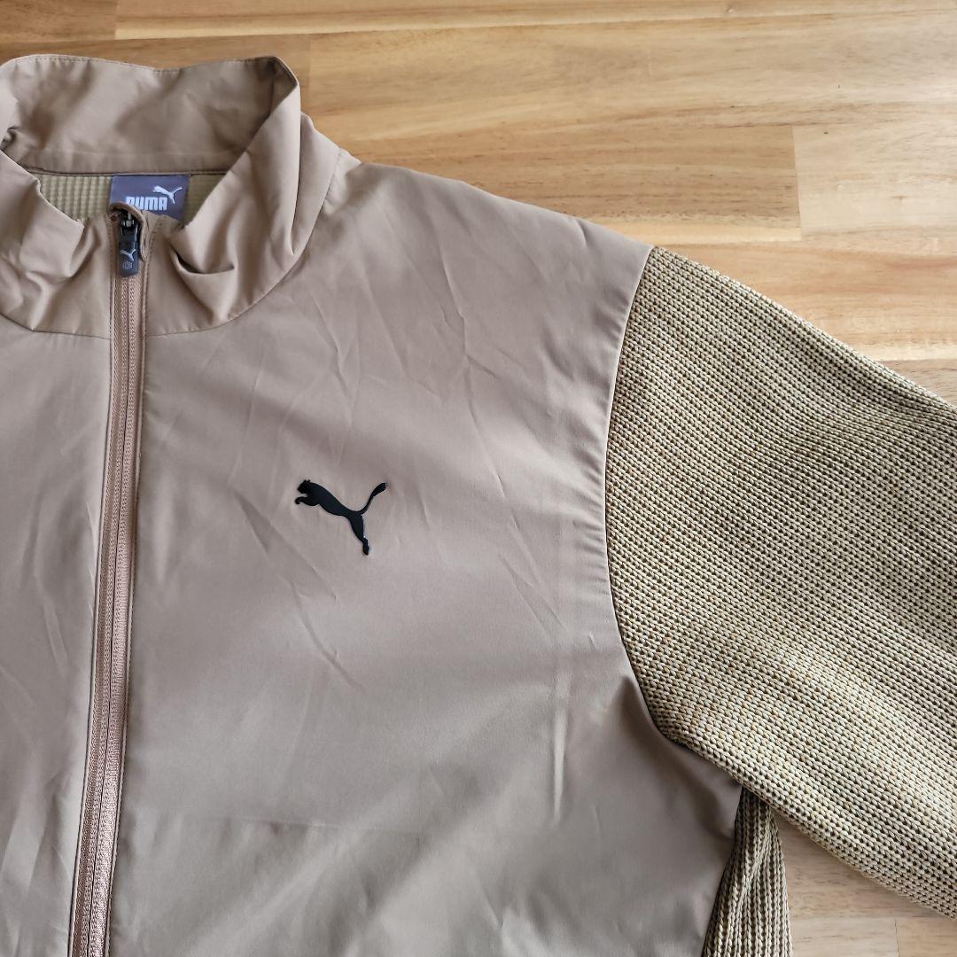 Puma ジップアップジャケット カーキ色