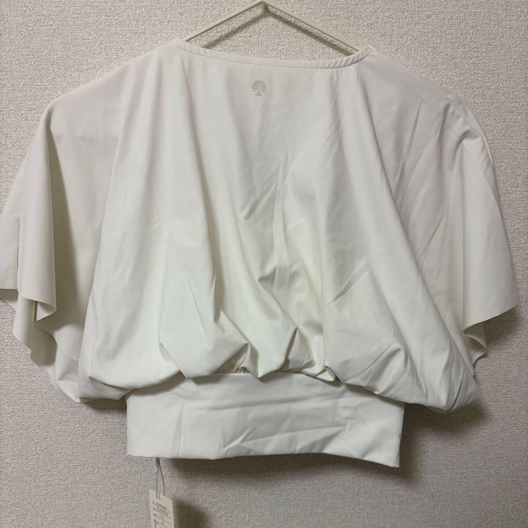 SUKALAブラトップ付きバルーンカシュクールトップス