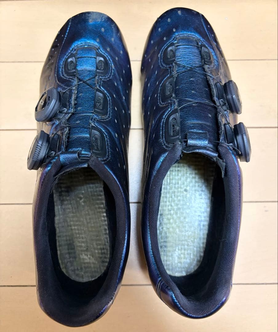 LAKE CX332 カメレオンブルー EU40.5 インソール無 カンガルー革