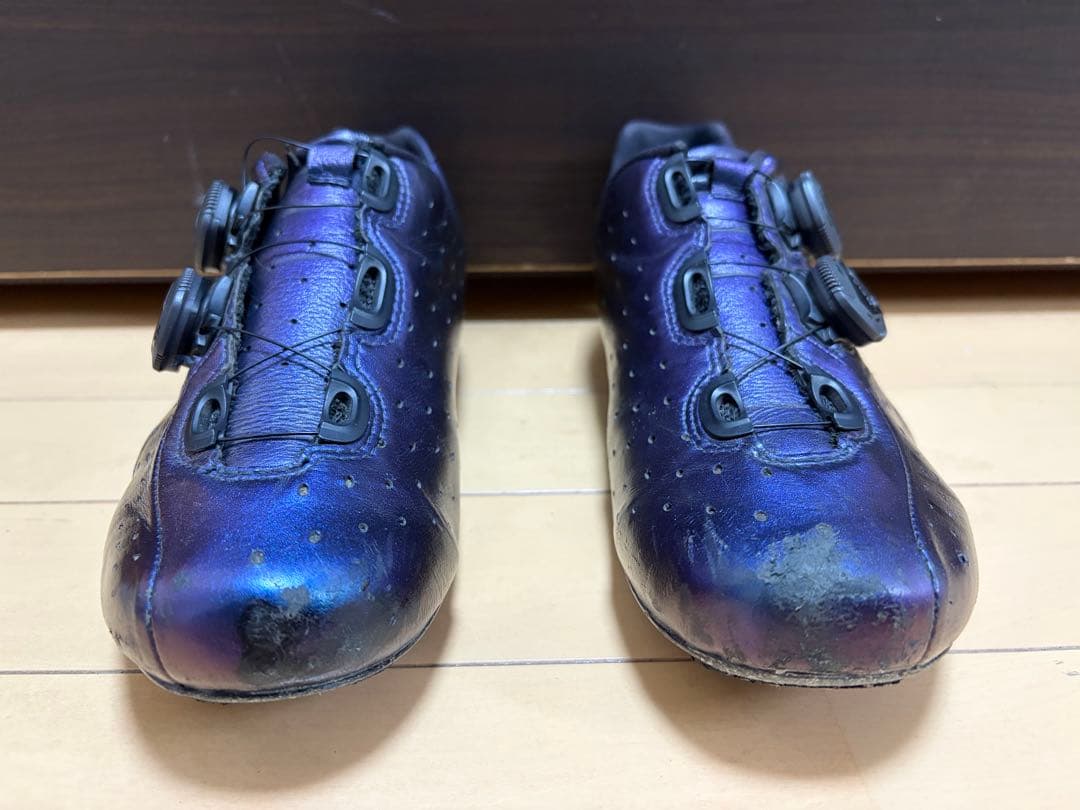 LAKE CX332 カメレオンブルー EU40.5 インソール無 カンガルー革