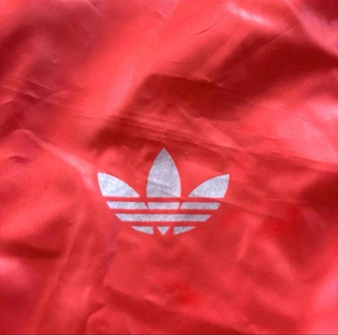 希少 ビンテージ adidas M セットアップ 赤 トレフォイル デサント