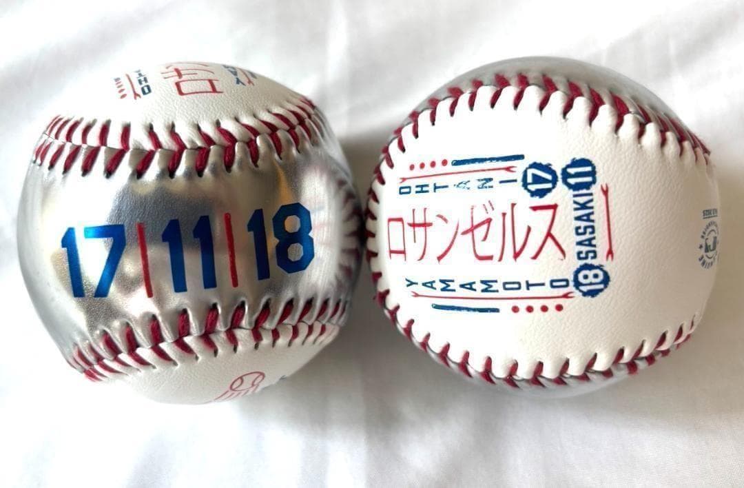 【米国限定】1個/大谷翔平/山本由伸/佐々木朗希 レプリカボール ドジャース