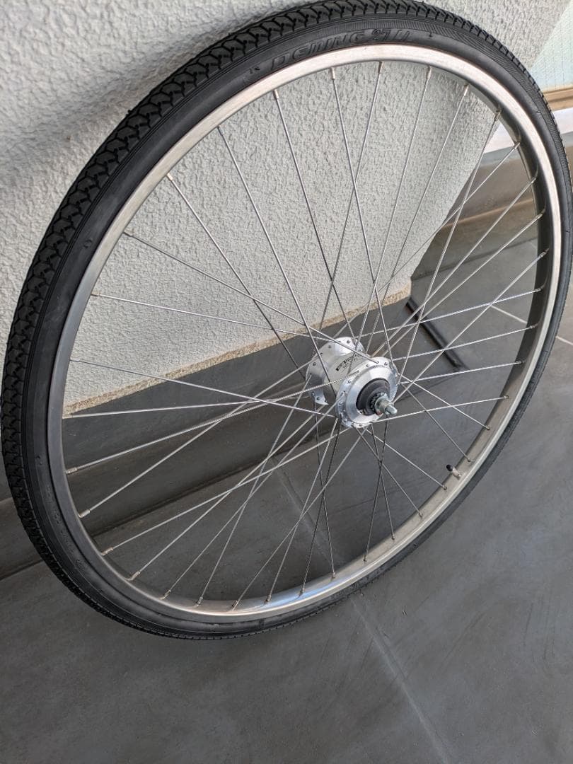 米*也様 2/24削除【新古品】自転車　前輪　27インチ