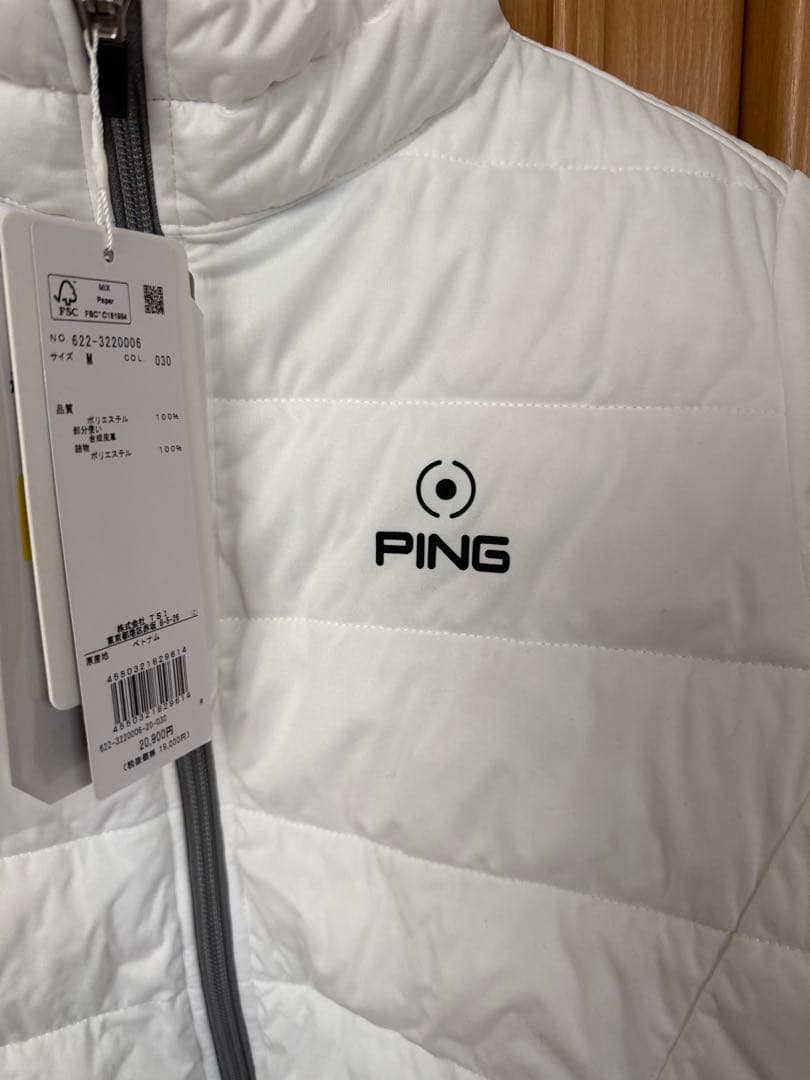 PING レディース中綿ジャケット ホワイト　M