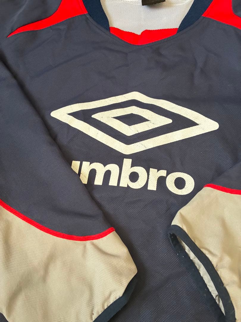 アンブロ　umbro ネイビー　グレー　レッド　ピステ　セットアップ　XL