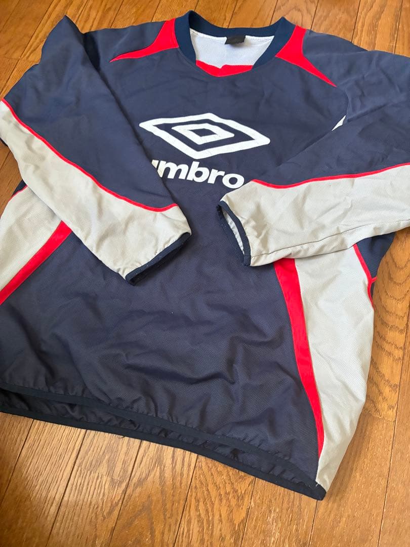 アンブロ　umbro ネイビー　グレー　レッド　ピステ　セットアップ　XL