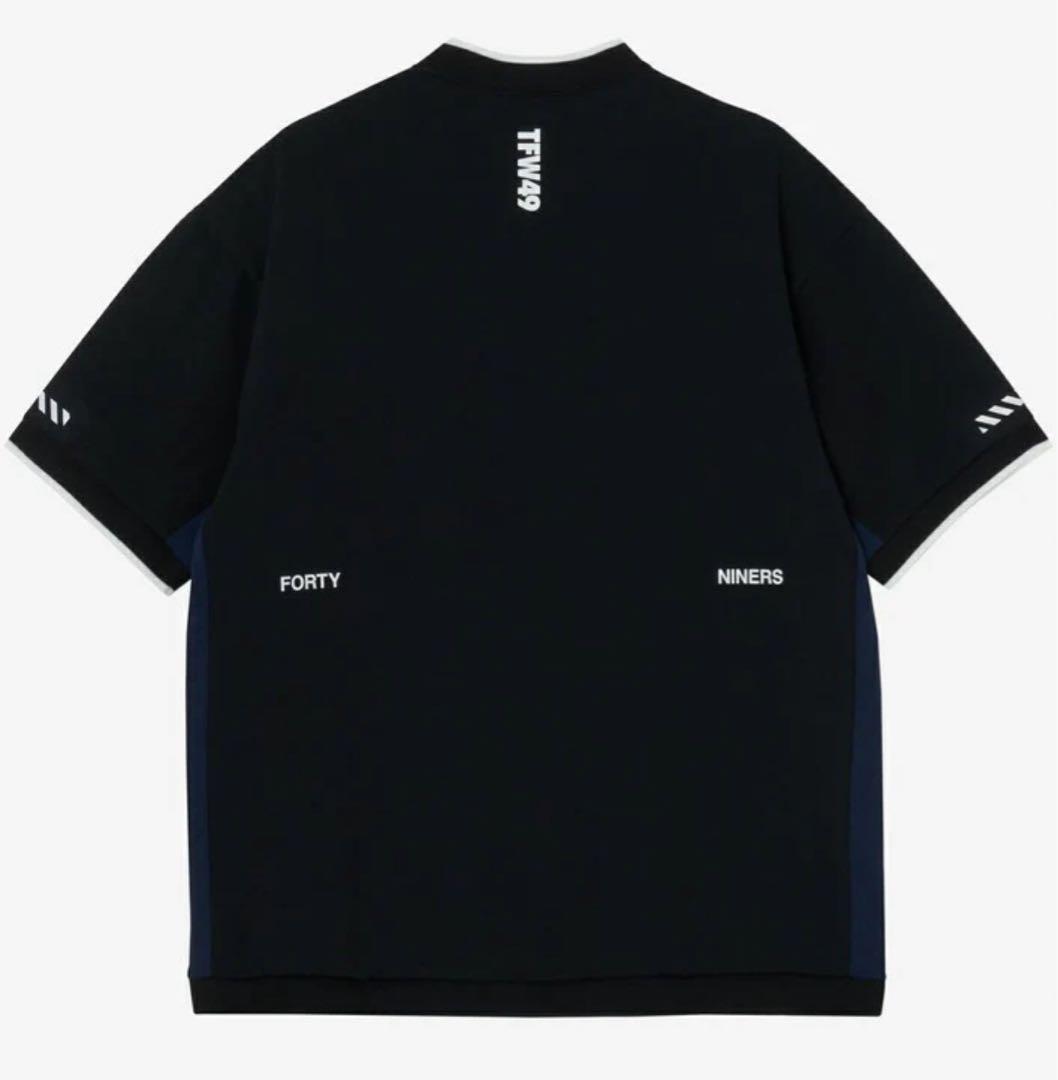 25新作　定価2.7万　TFW49 モックネック　Tシャツ ブラック　XXL