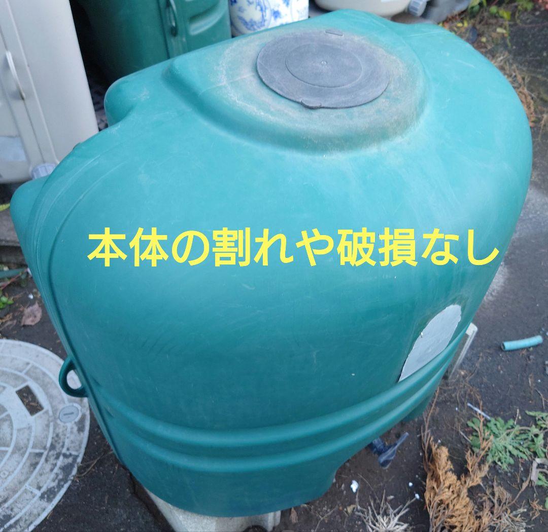 蛇口コック付き雨水タンク110L本体（グリーン）＋付属品セット【送料込み】