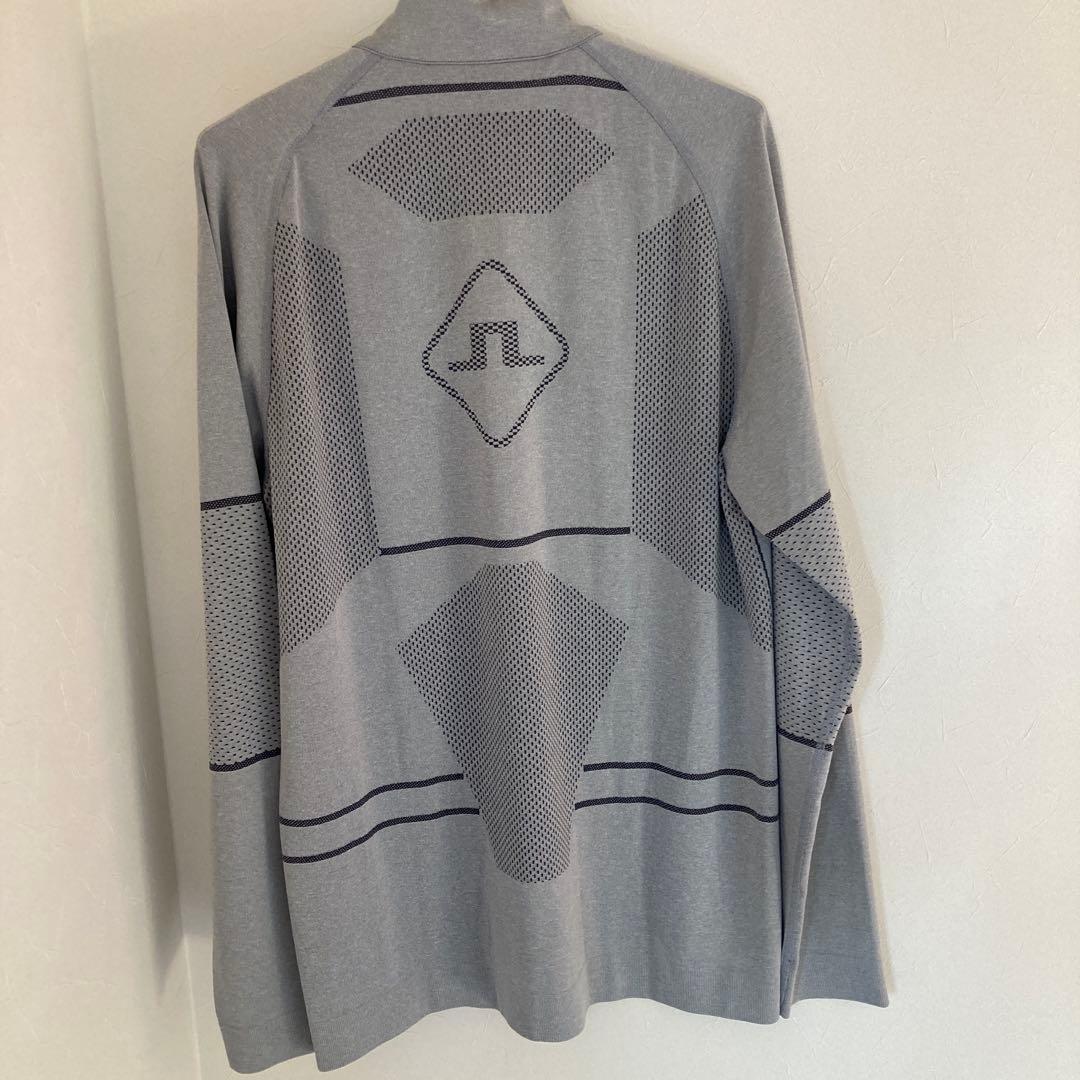 【新品未使用】J.LINDEBERG ゴルフウェア ハーフジップ グレーL