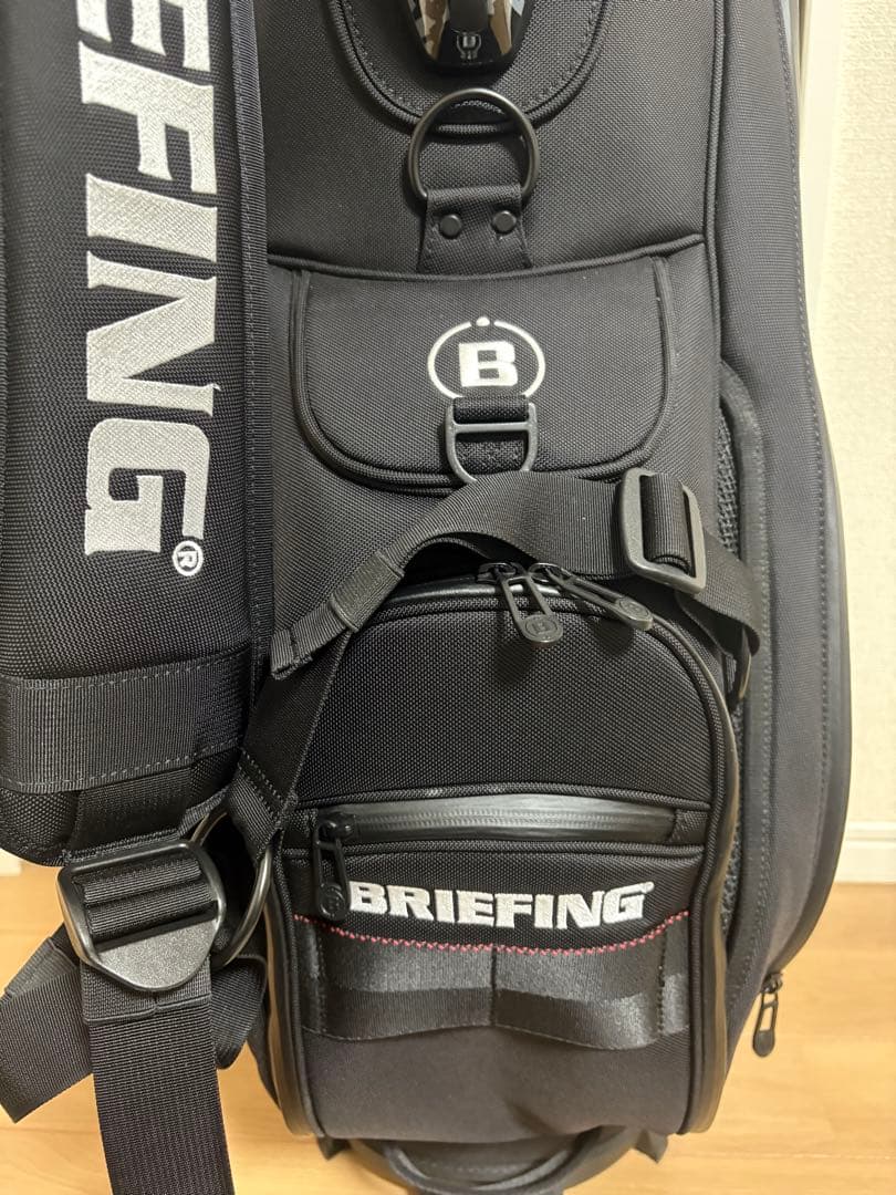 BRIEFING ブラックキャディバッグ　CR-3