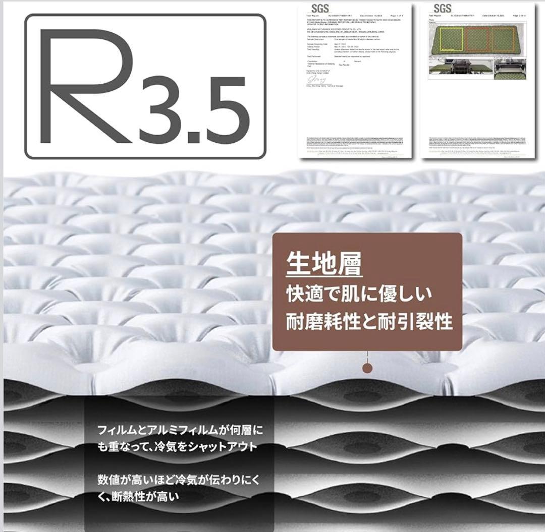 【メロン】Naturehike R値3.5 エアーマット