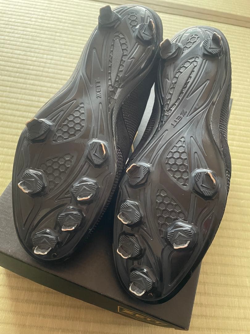 【未使用】ZETT PROSTATUS ブラック スパイクシューズ 28.5cm