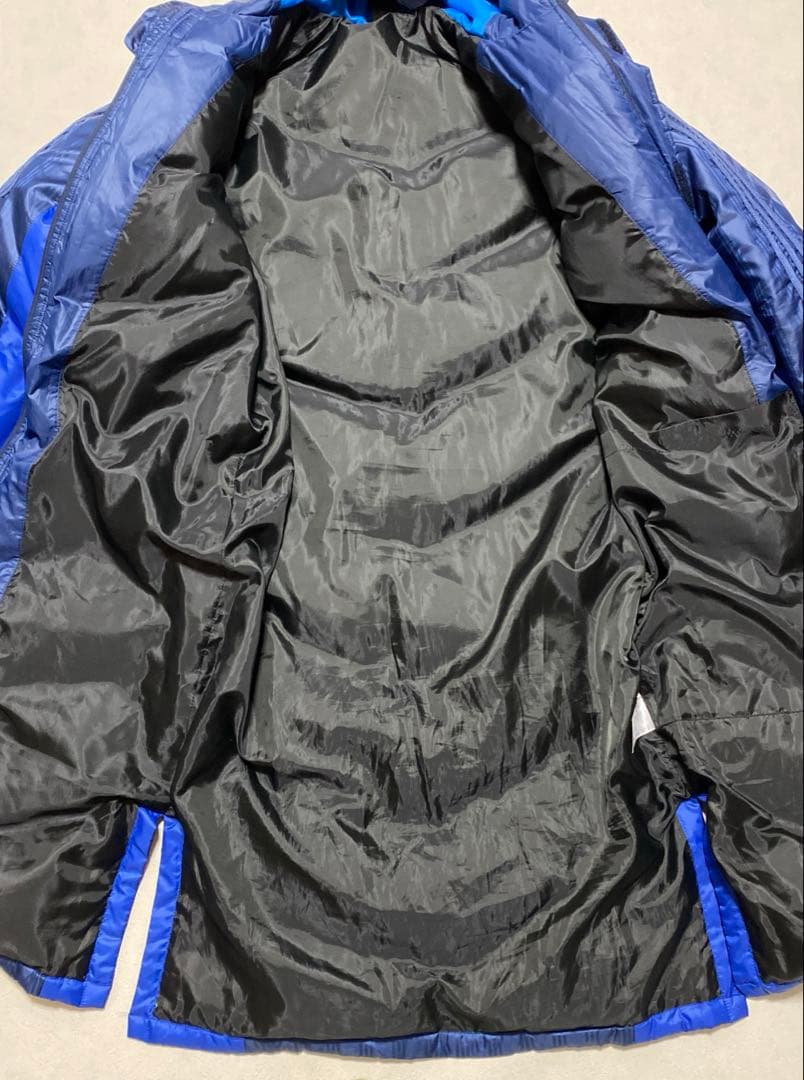 ⭐️美品　adidas メンズ　ダウンコート　ベンチコート　ネイビー青 L＊481